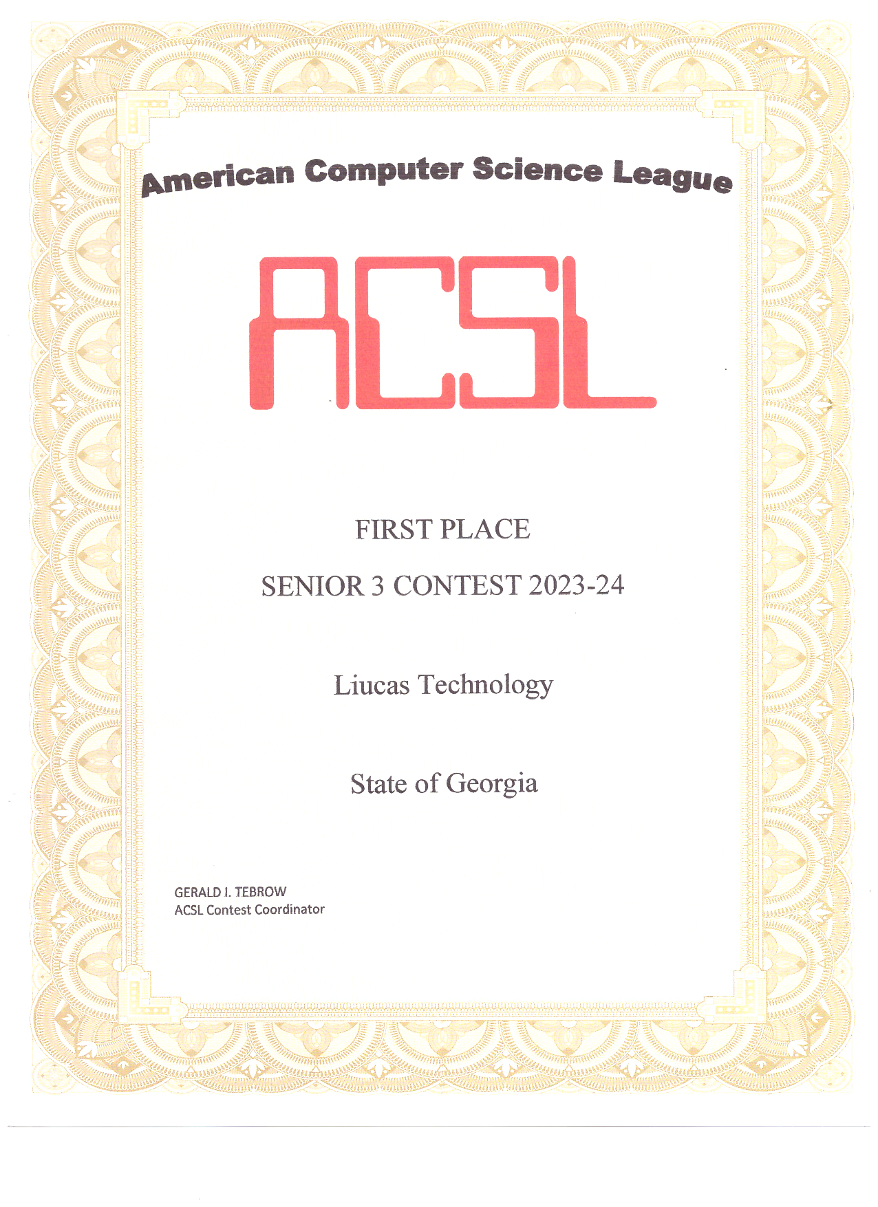 Certificate 7